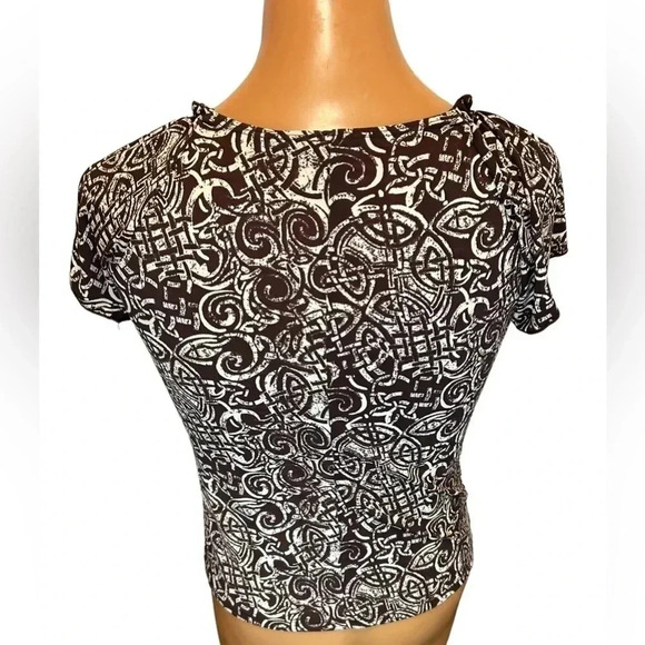 SAINT TROPEZ WEST Women’s Blouse Size Large EUC Measurement’s in pictures - Picture 3 of 8